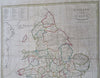 England & Wales United Kingdom 1808 Longmans Guthrie antique map