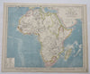 Africa Continent Exploration Discoveries Egypt Congo 1883 Lett's scarce map