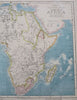 Africa Continent Exploration Discoveries Egypt Congo 1883 Lett's scarce map