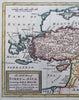 Ottoman Empire Anatolia Turkey Syria Armenia Kurdistan Iraq 1712 Moll hc map