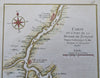 Siam Thailand Bay of Tonquin Nautical Soundings 1751 Bellin charming map