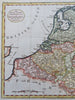 Netherlands United Provinces Holland Luxemburg Flanders Brabant 1790 Conder map