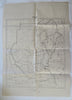 Sudan Khartoum Darfur Congo Ethiopia Uganda Africa 1940-1957 rare large old map