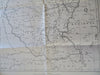 Sudan Khartoum Darfur Congo Ethiopia Uganda Africa 1940-1957 rare large old map