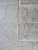 Sudan Khartoum Darfur Congo Ethiopia Uganda Africa 1940-1957 rare large old map