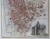 Liverpool & Merseyside England U.K. vignette 1807 decorative city plan map