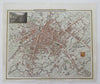 Manchester Salford England U.K. College Cloister 1807 decorative city plan map