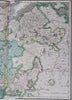 Lower Saxony Magdeburg Mecklenburg Holstein Germany c. 1840 Lizar map