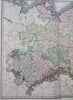 Upper Saxony Prussia Brandenburg Pomerania Silesia c. 1840 Lizars map