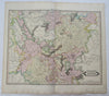 Upper & Lower Rhine Prussia Heidelberg Fulda Cologne 1840 Lizar folio scarce map