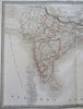 India Southeast Asia Mughal Empire Annam European Colonies 1829 Lapie folio map