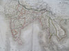 India Southeast Asia Mughal Empire Annam European Colonies 1829 Lapie folio map