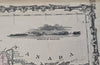 Wisconsin & Michigan Lake Michigan 1862 Johnson & Ward map Civil War-era Issue