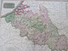 Belgium Brussels Antwerp Bruges Low Countries 1817 Thomson oversized folio map