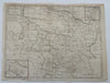 Duchy of Brunswick Holy Roman Empire Germany Hamburg Magdeburg 1761 detailed map