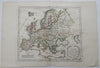 Europe France Scandinavia Russia Italy Hungary British Isles 1780 Vaugondy map