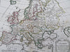 Europe France Scandinavia Russia Italy Hungary British Isles 1780 Vaugondy map