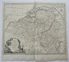 Belgium Low Countries Austrian Netherlands 1760 Bowen engraved decorative map