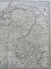 Belgium Low Countries Austrian Netherlands 1760 Bowen engraved decorative map