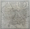 Holy Roman Empire Germany Rhineland Wirttemberg Franconia 1760 Bowen map