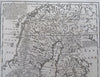 Kingdom of Sweden Finland Stockholm Fur Trader 1760 Bowen decorative map