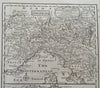 Northern Italy Piedmont Savoy Parma Modena Tuscany Livorno 1760 Bowen map