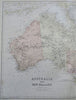 Oceania Australia New Zealand Torres Strait New South Wales 1883 Weller map