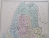 Maine Mt Desert Island Portland Augusta Bangor Kittery 1850's Bartholomew map