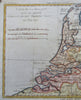 Seven United Provinces Netherlands Low Countries Holland 1780 Bonne map