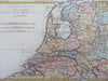 Seven United Provinces Netherlands Low Countries Holland 1780 Bonne map