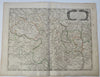 Lyonnois France Bourbon Auvergne Lyon La Marche c. 1700 Sanson detailed map