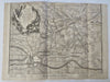 Battle of Maastricht War of Spanish Succession 1745 Basire engraved battle map