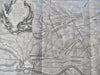 Battle of Maastricht War of Spanish Succession 1745 Basire engraved battle map