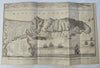 Rock of Gibraltar Harbor View Spanish Succession c. 1745 Basire engraved view