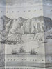 Rock of Gibraltar Harbor View Spanish Succession c. 1745 Basire engraved view