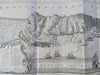 Rock of Gibraltar Harbor View Spanish Succession c. 1745 Basire engraved view