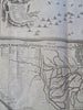 Ostend Belgium Naval Blockade c. 1745 Basire engraved large city plan view