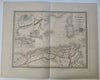 North Africa Algeria Tunisia Tunis Constantine Algiers 1837 folio hand color map