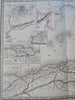 North Africa Algeria Tunisia Tunis Constantine Algiers 1837 folio hand color map