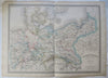 Kingdom of Prussia German Confederation Saxony Berlin 1863 Dyonnet engraved map