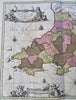 Southern Wales United Kingdom Cardiff Swansea Newport c. 1700 Schenk map