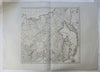 Japan Eastern Russia Siberia Kamchatka Manchuria c. 1840 folio engraved map