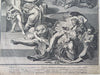 Picart Allegory Winged Angels Cherubs 1713 van der Gouwen engraved frontis print