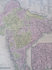 British India Ganges Delta Calcutta Bombay Agra Delhi Madras 1850 Mitchell map