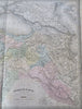 Ottoman Empire Anatolia Syria Armenia Mesopotamia 1863 Dufour huge engraved map