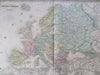 Europe German Confederation France Russia Ottomans 1863 Dufour engraved map