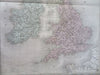 British Isles Ireland United Kingdom England Scotland Wales 1863 Dufour huge map