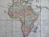 Africa Unexplored Mountains of Moon 1777 Bowen hand color engraved lg. map