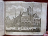 Amsterdam Holland 1781 Mortier guide book Dam Royal Palace 3 city views