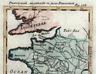 France by Government 1719 nice old decorative cartouche Mallet map hand color
